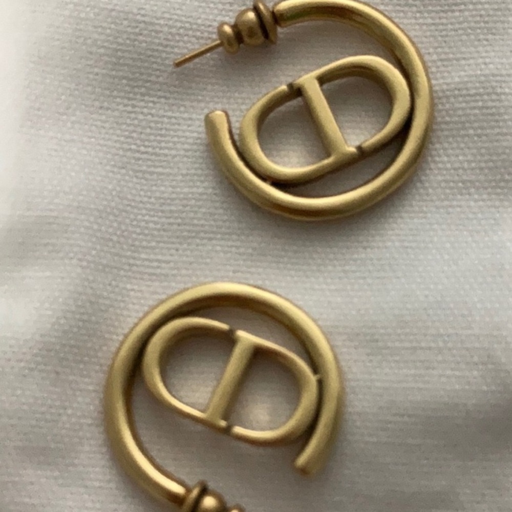 Authentic Dior Gold Earrings